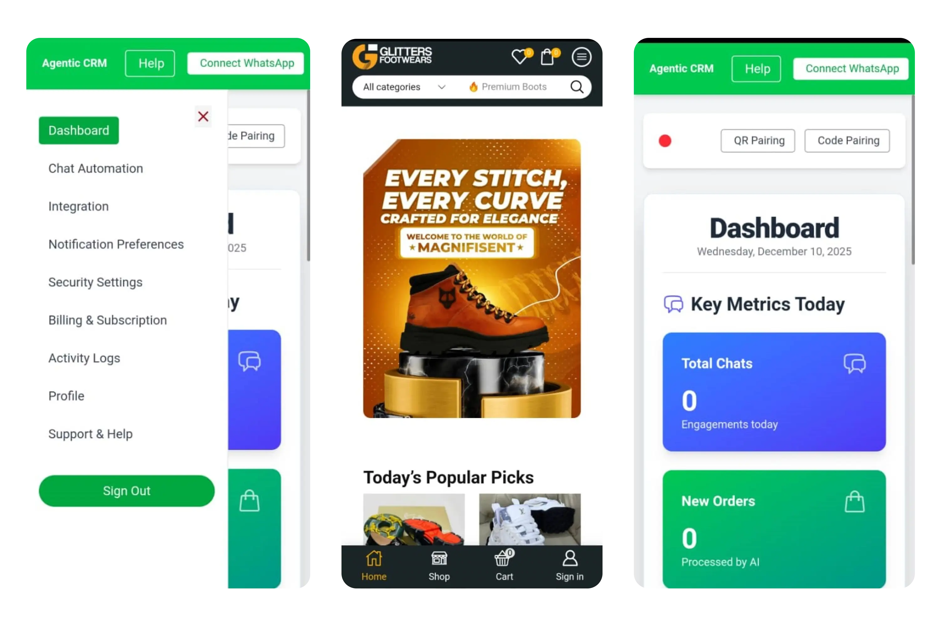 Software Development Mockup