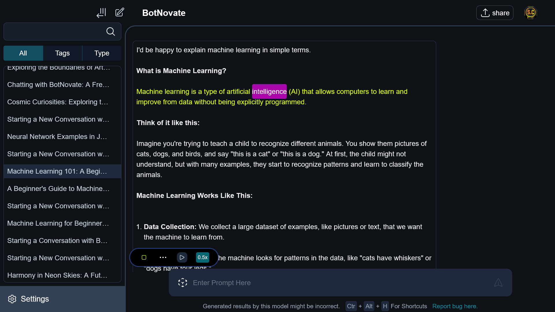 repsonsive website design. Botnovate UI mockup